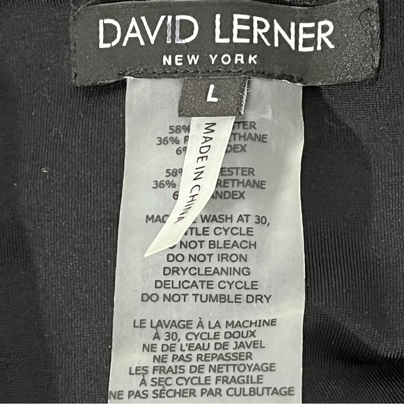 David Lerner Black Faux Leather Leggings - Picture 5 of 6